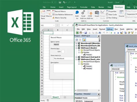 office 365 excel macros|Getting started with VBA in Office .